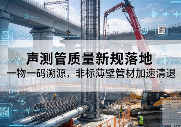 塔河声测管质量新规落地，一物一码溯源，非标薄壁管材加速清退